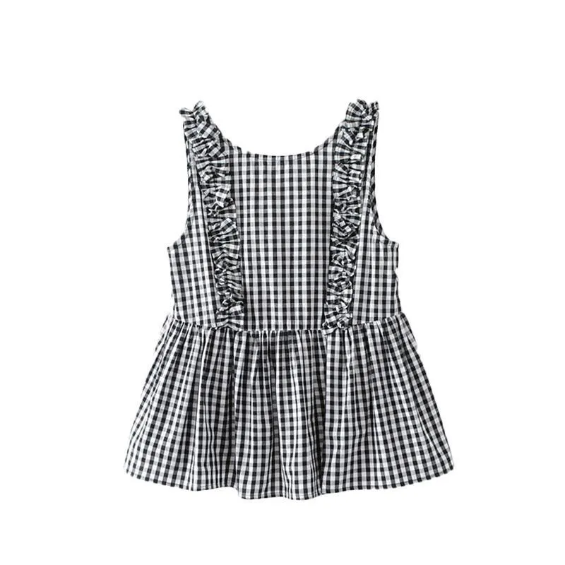 Sweet Pleated Ruffles Sleeveless Shirt