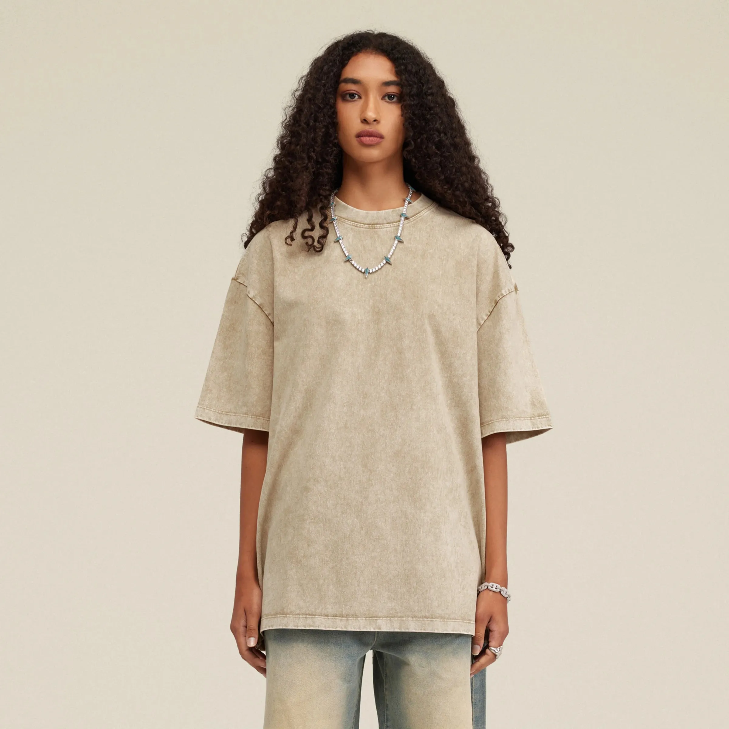 Washed out (snow wash short sleeve)