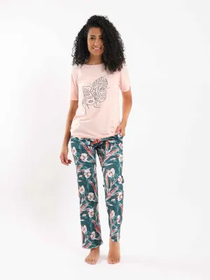Women's Summer Pajama Set - Rose